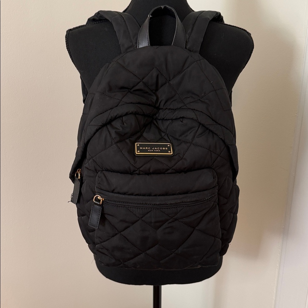 Marc Jacobs Black Quilted Backpack - Picture 2 of 10